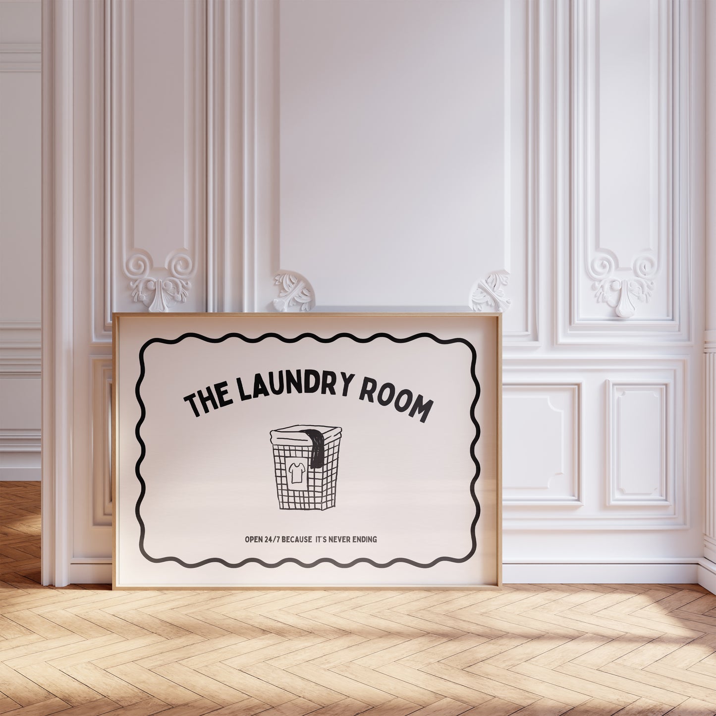 The Laundry Room Minimalist Print - Digital Print