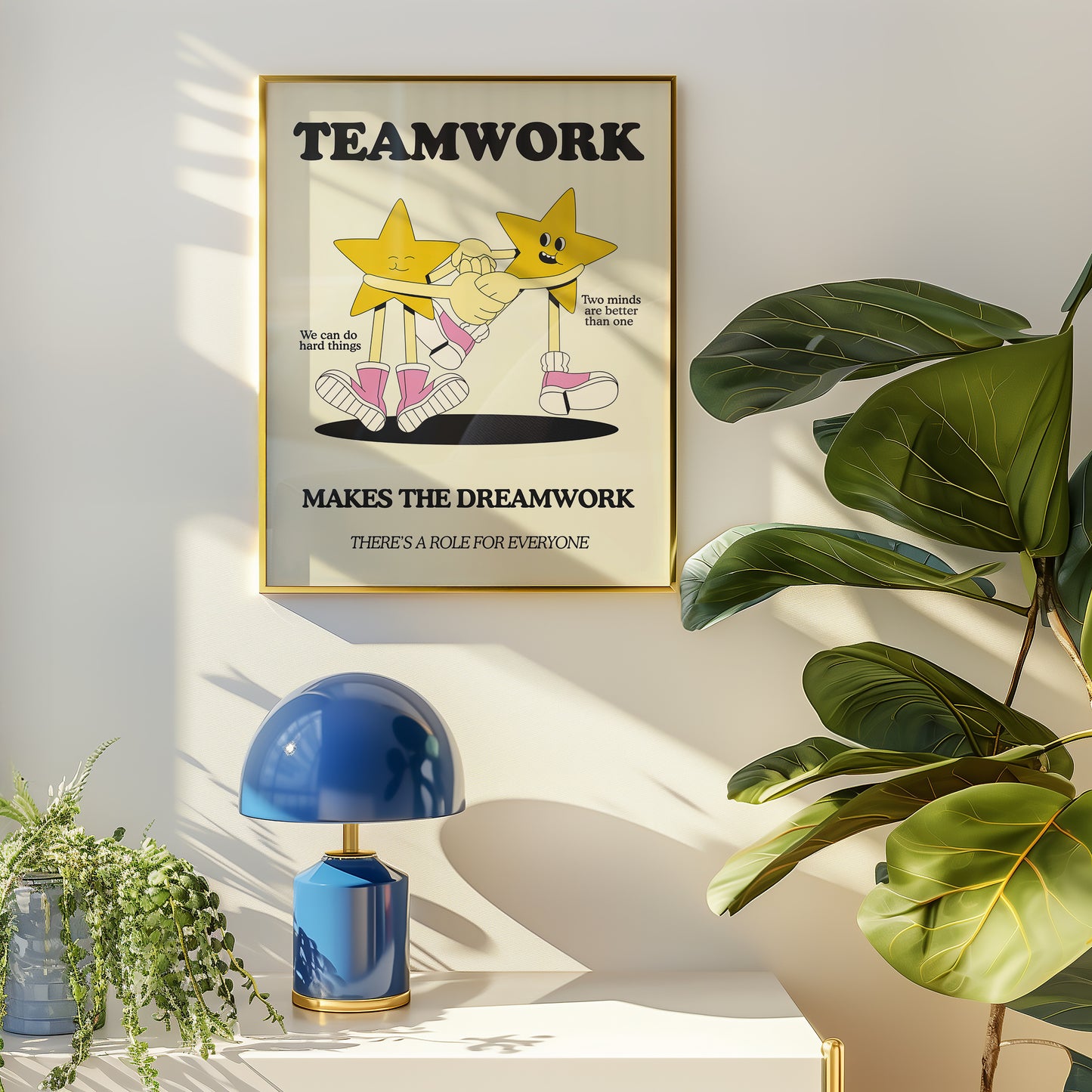 Teamwork Makes The Dreamwork Classroom Art - Digital Print