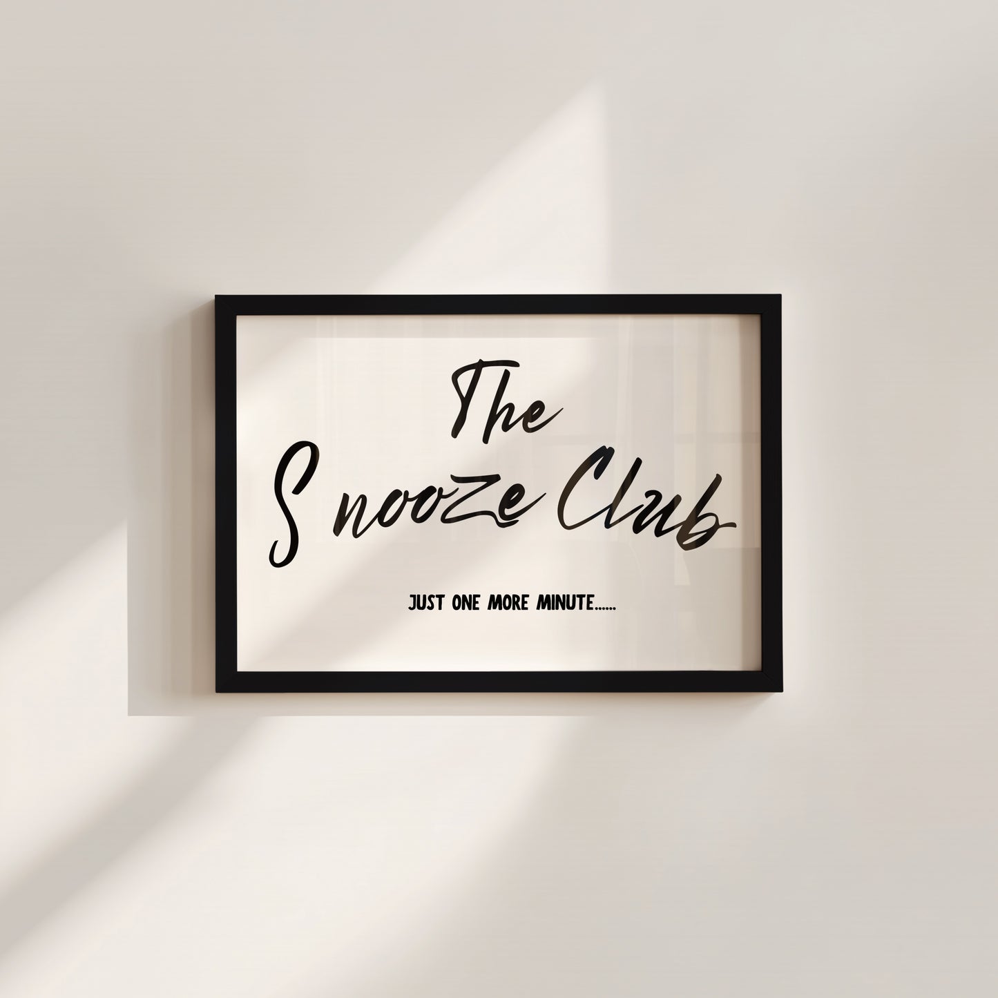 The Snooze Club Bedroom Art Print - Digital Print