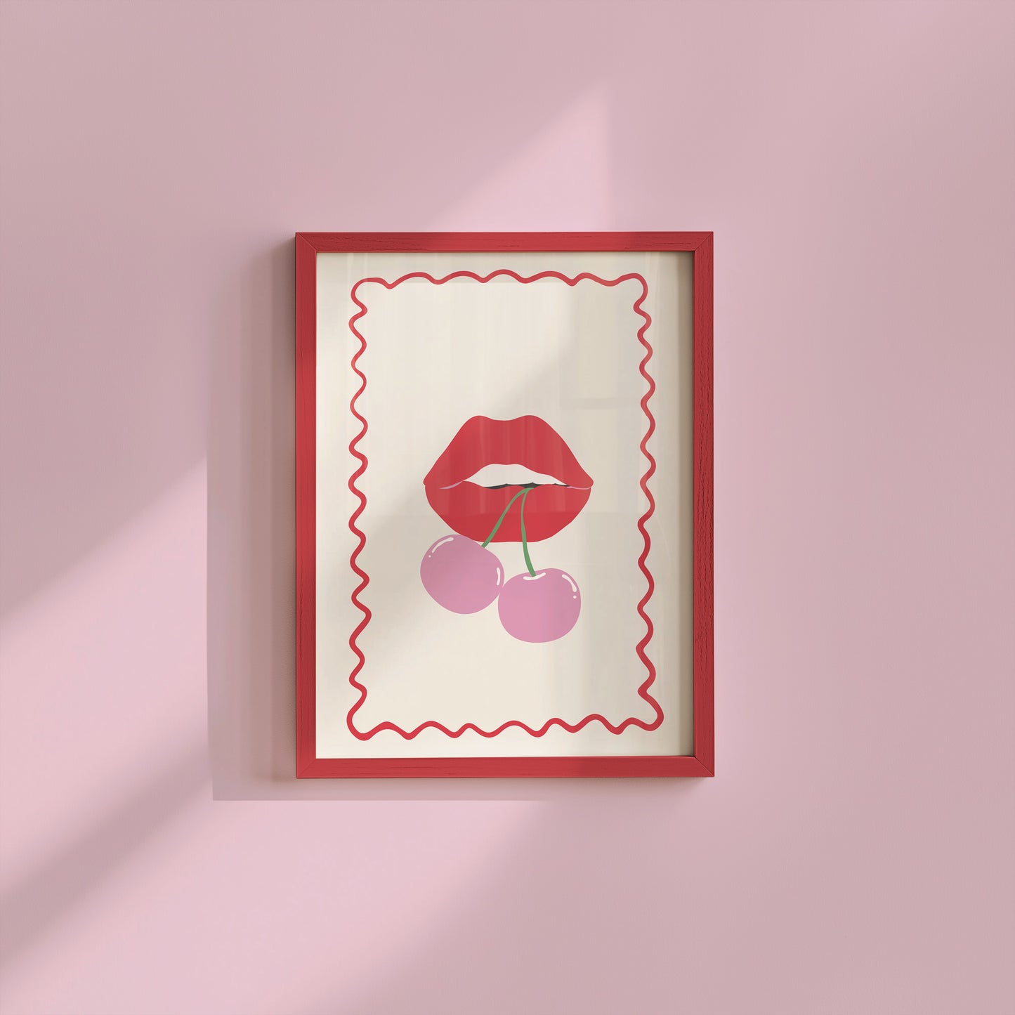 Preppy Pink Trendy Gallery Set of 5 - Digital Print
