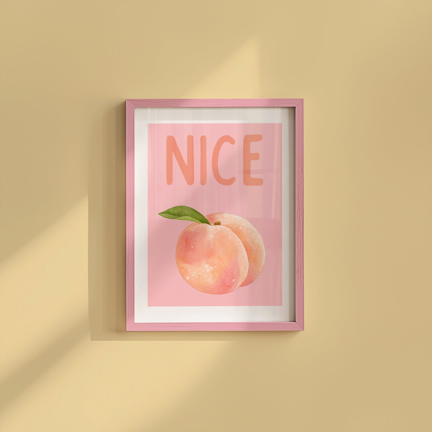 Nice Butt Peach Wall Art - Digital Print