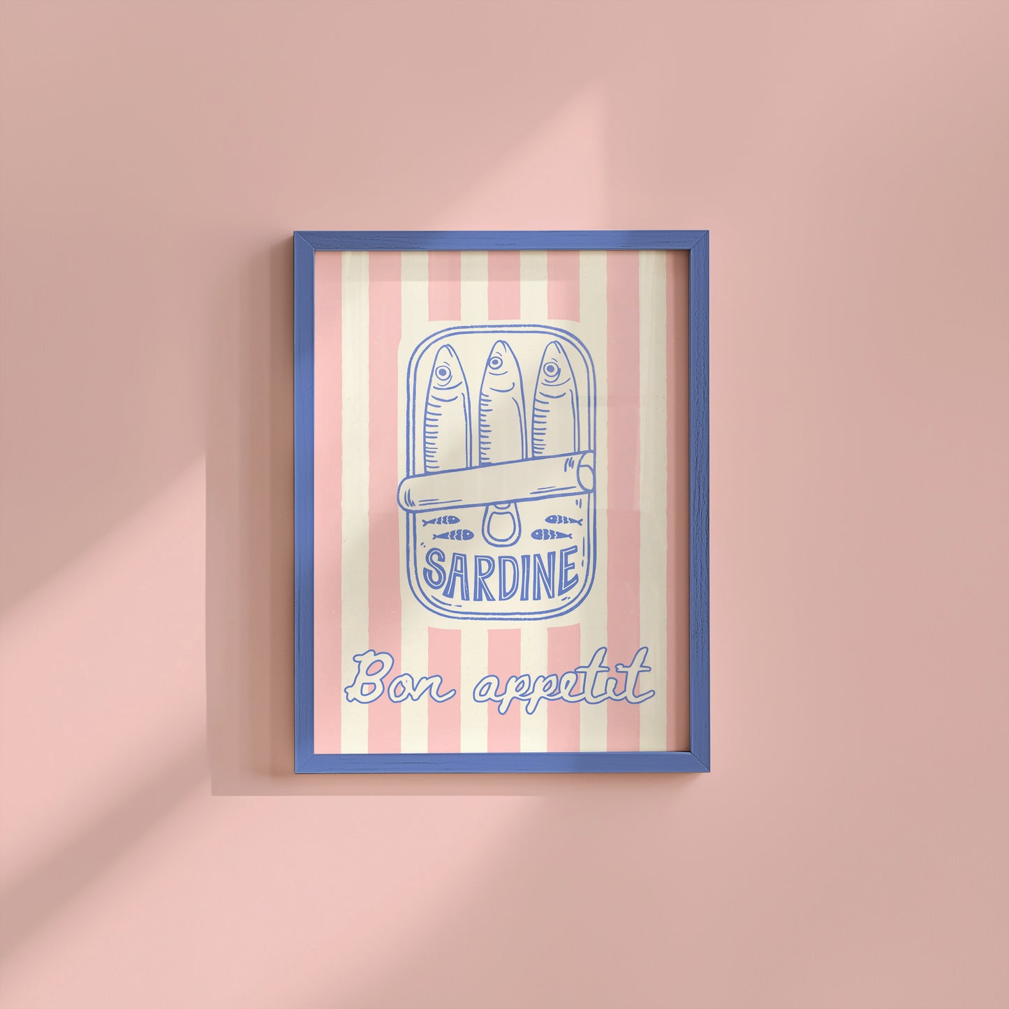 Bon Appetit Coastal Style Sardine Print - Digital Print