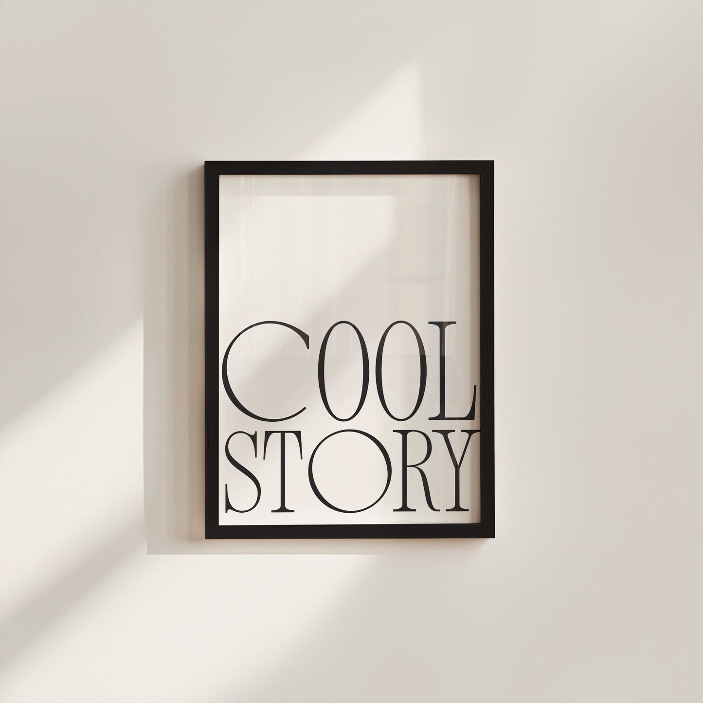Cool Story Minimalist Poster - Digital Print