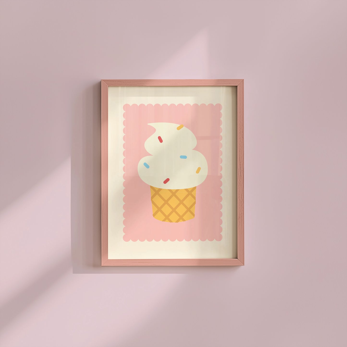 Cute Ice Cream Art Print - Digital Print