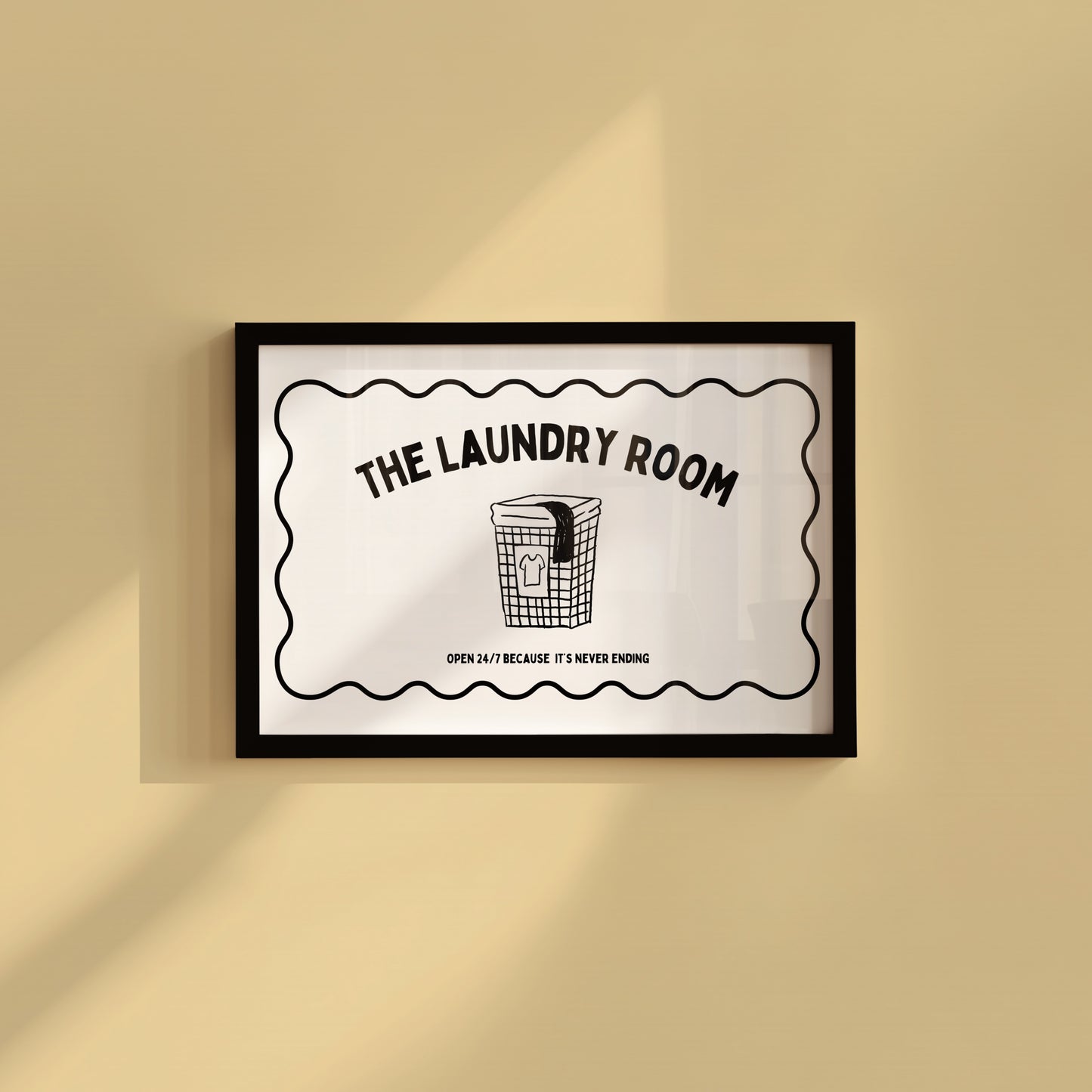 The Laundry Room Minimalist Print - Digital Print
