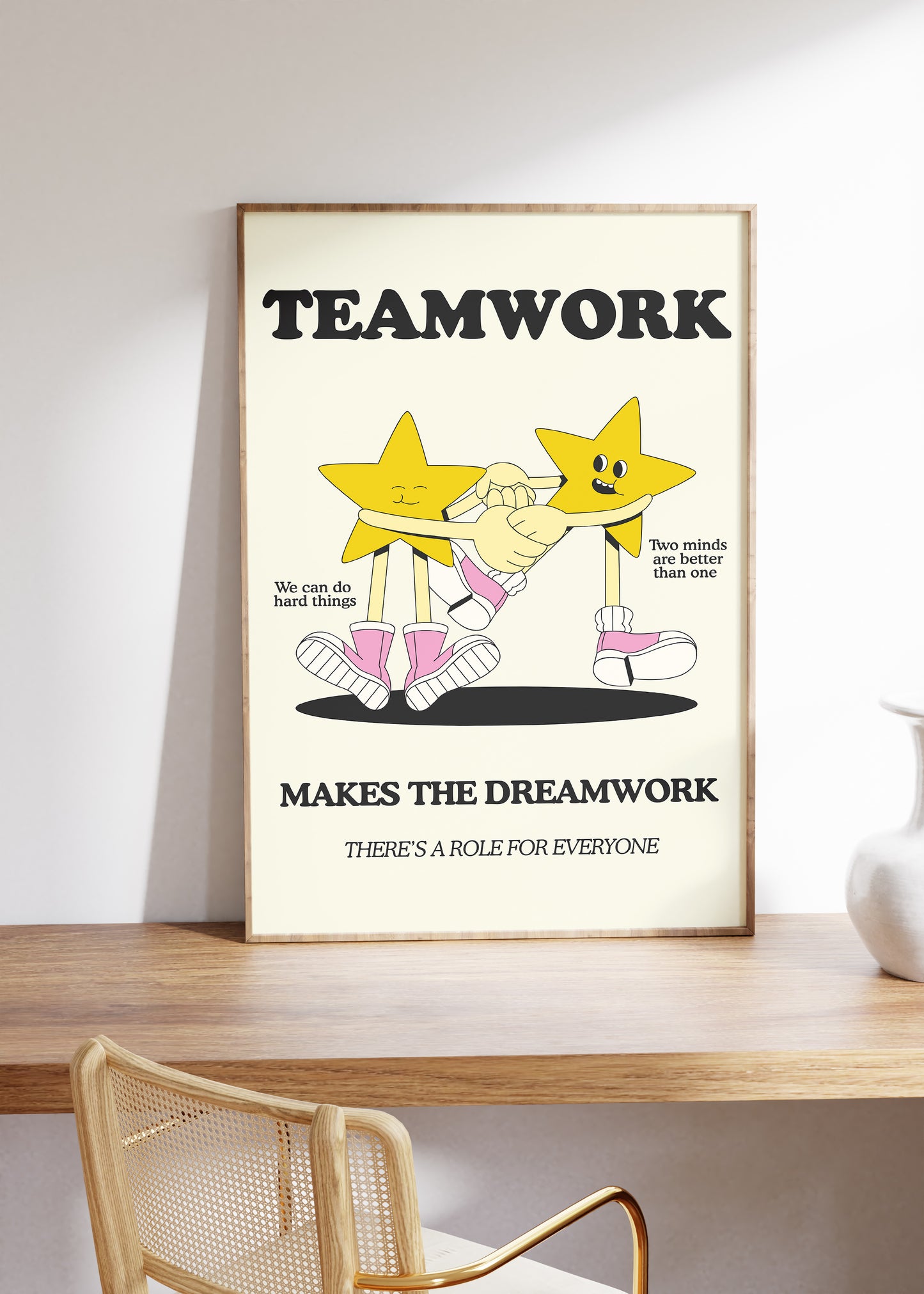 Teamwork Makes The Dreamwork Classroom Art - Digital Print