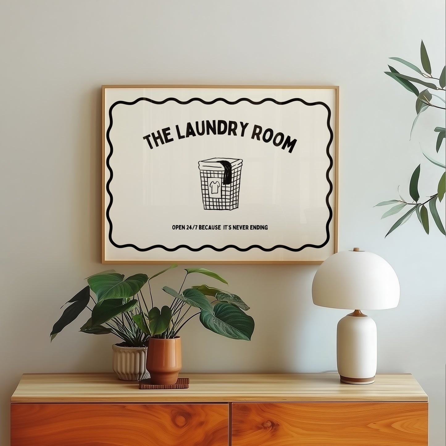 The Laundry Room Minimalist Print - Digital Print