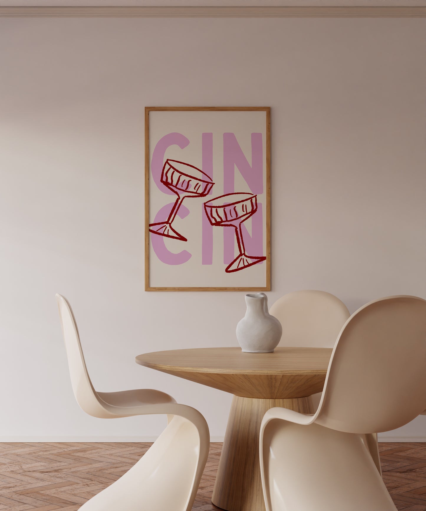 Cin Cin Cocktail Art Poster - Digital Print
