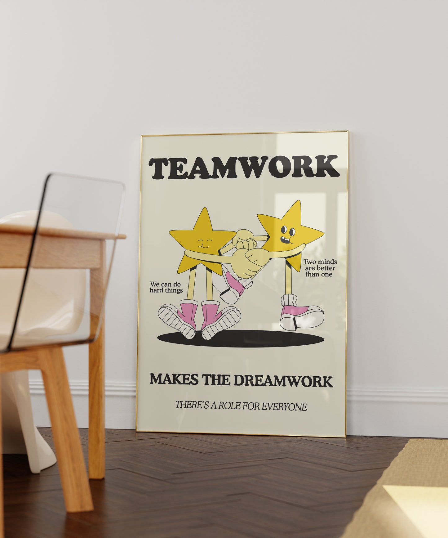 Teamwork Makes The Dreamwork Classroom Art - Digital Print