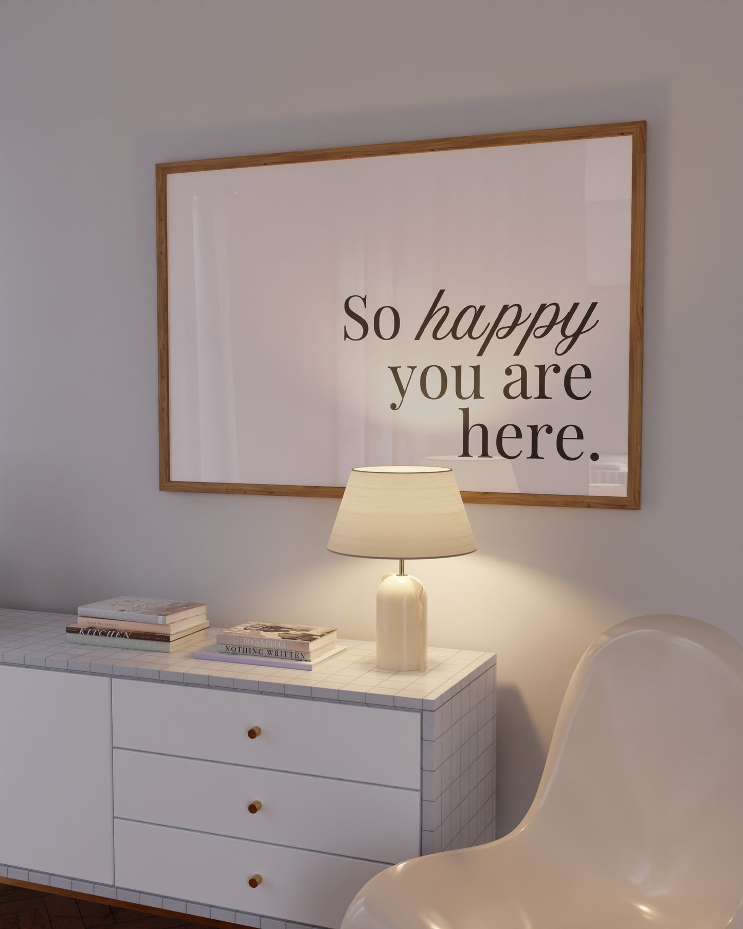So Happy You Are Horizontal Cozy Home Art - Digital Print