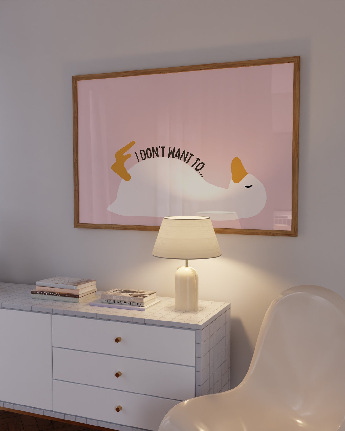 Funny Quote Cute Trendy Duck Art Print - Digital Print