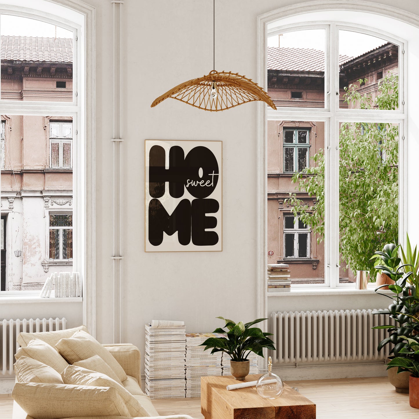 Home Sweet Home Modern Poster - Digital Print
