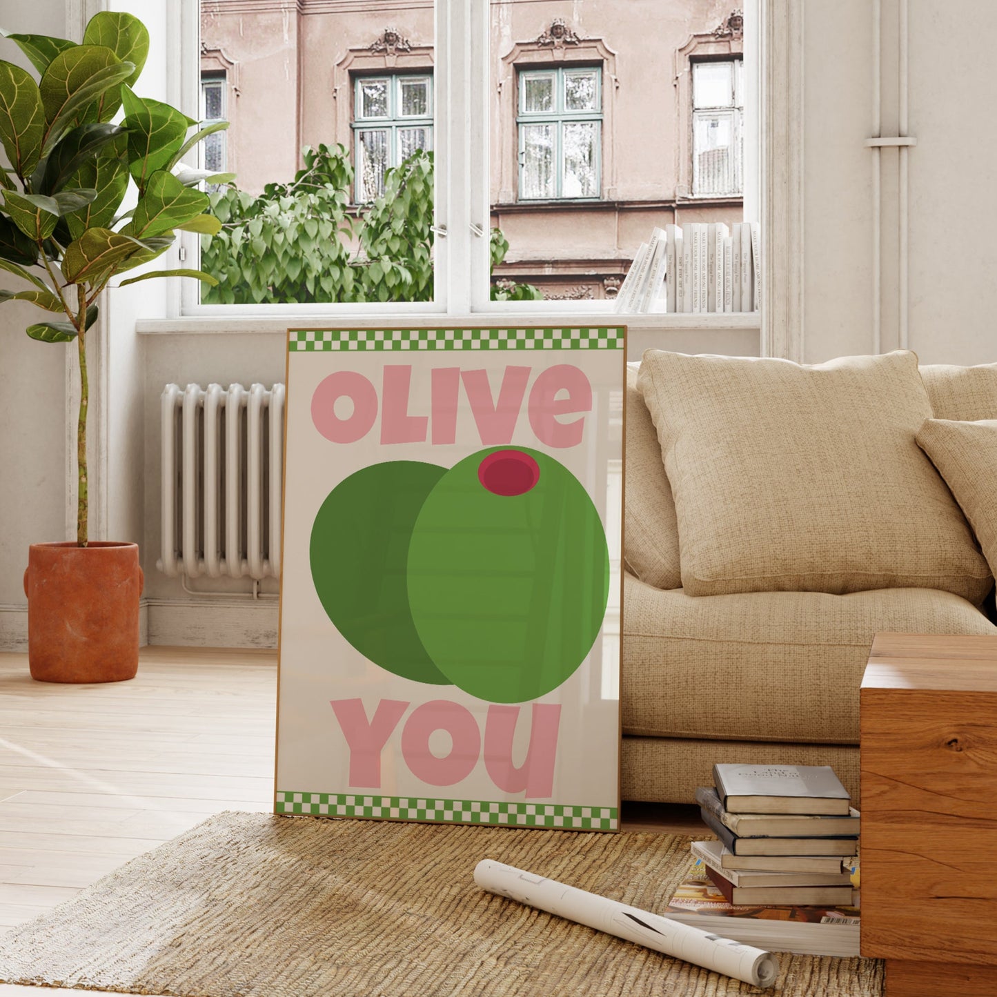 Cute Olive I Love You Print - Digital Print
