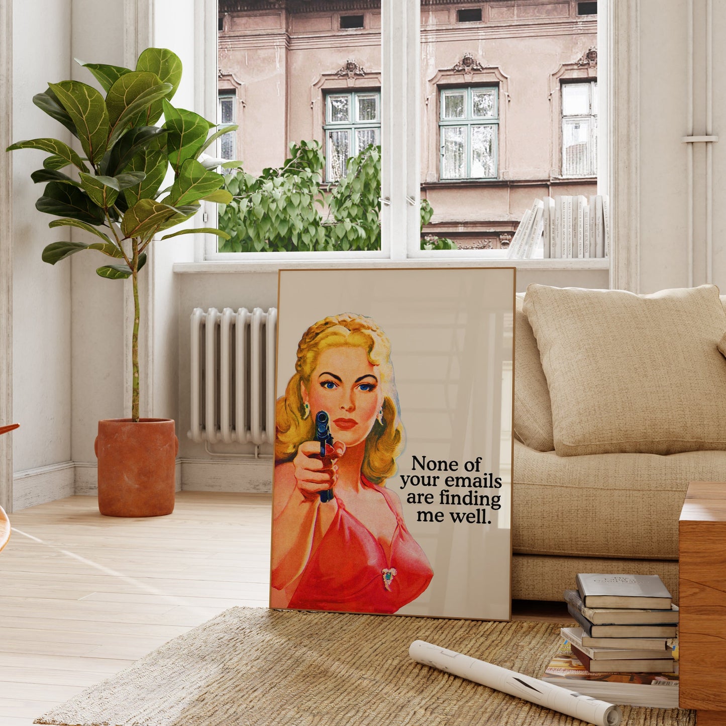 None Of Your Emails Are Finding Me Well Office Art - Digital Print