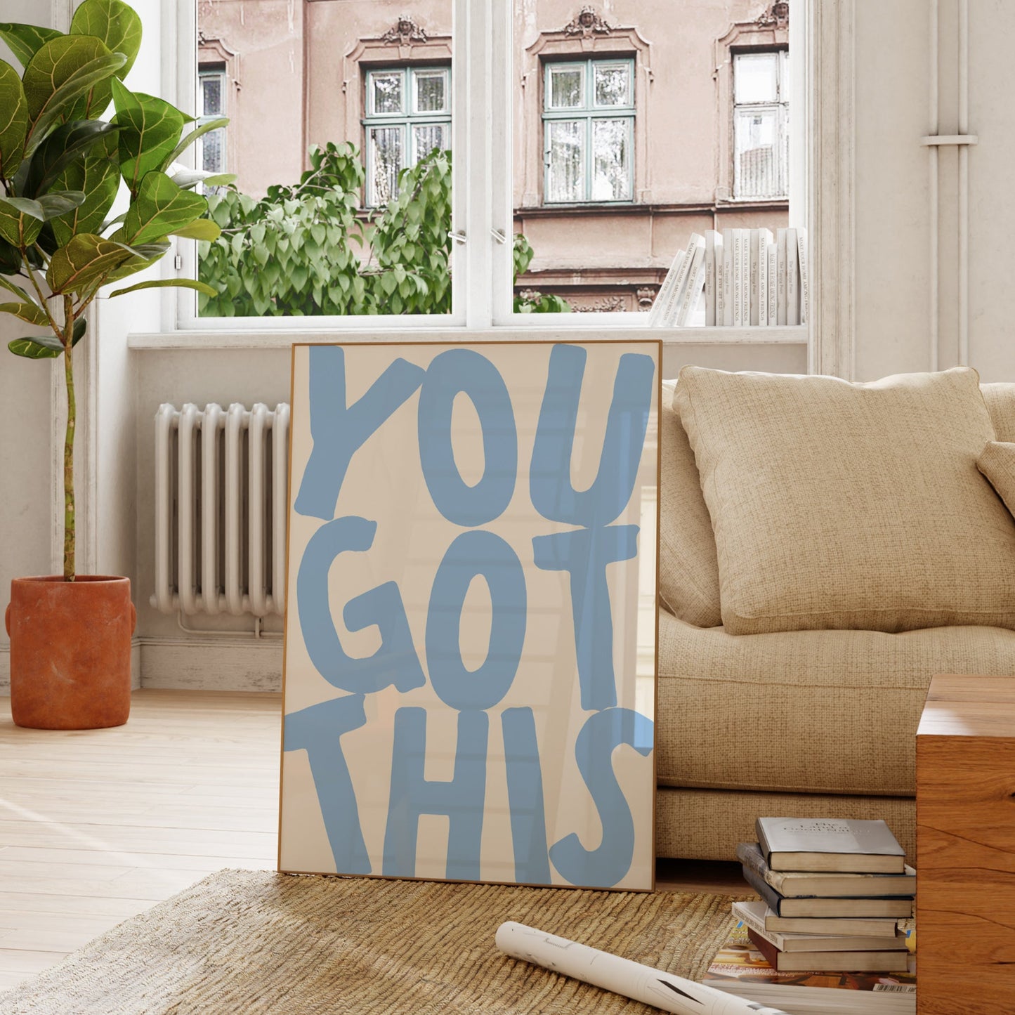 You Got This Blue Positivity Print - Digital Print