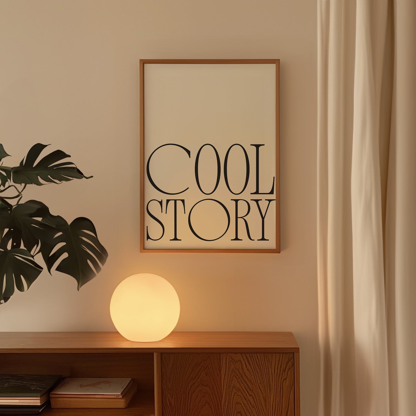 Cool Story Minimalist Poster - Digital Print