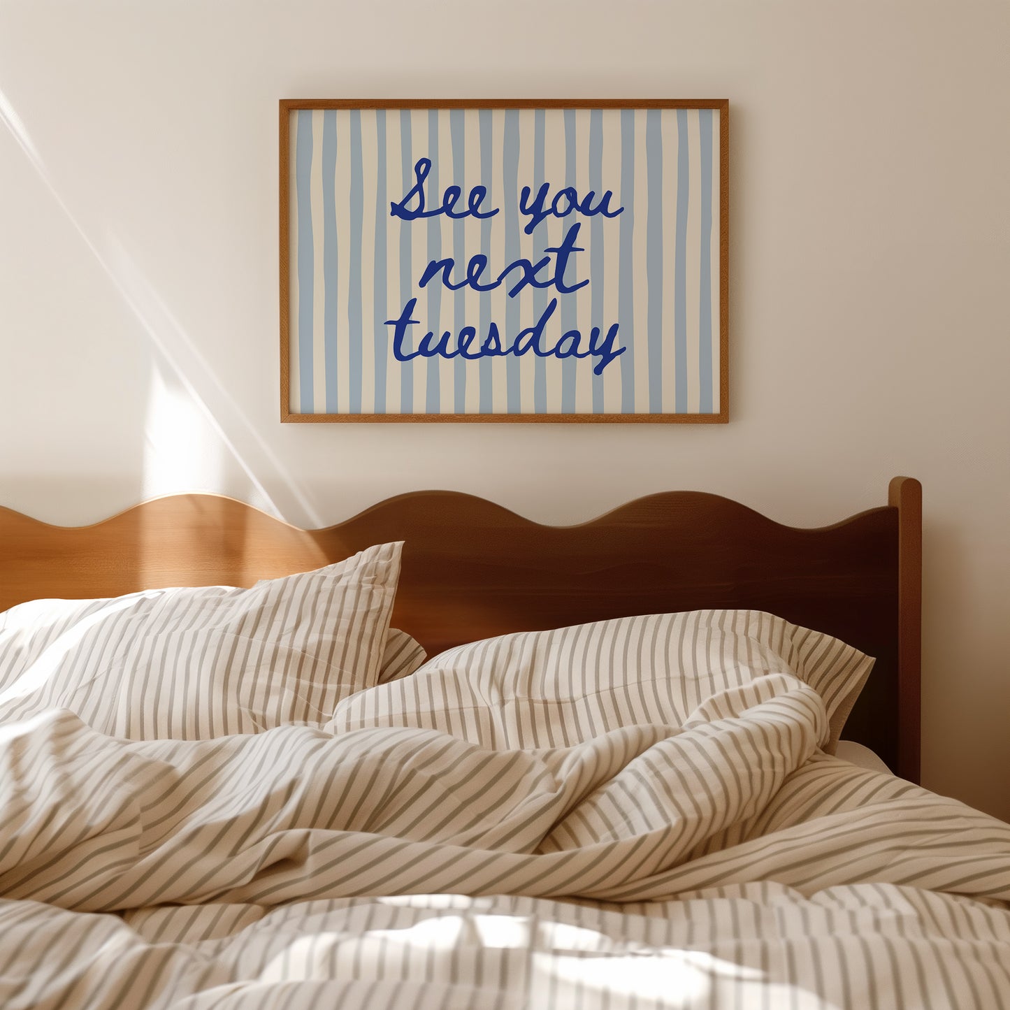 Blue See You Next Tuesday Funny Horizontal Print - Digital Print