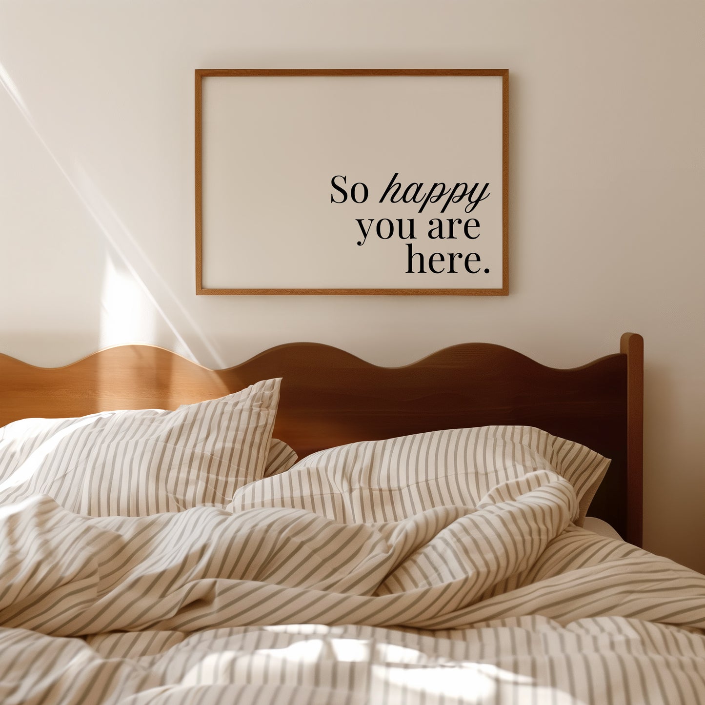 So Happy You Are Horizontal Cozy Home Art - Digital Print