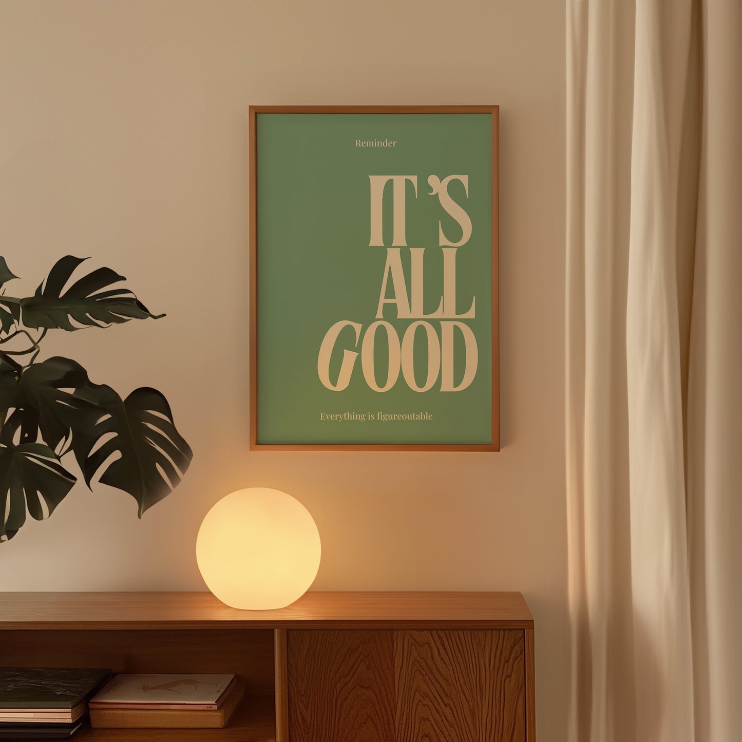 It's All Good Sage Uplifting Print - Digital Print