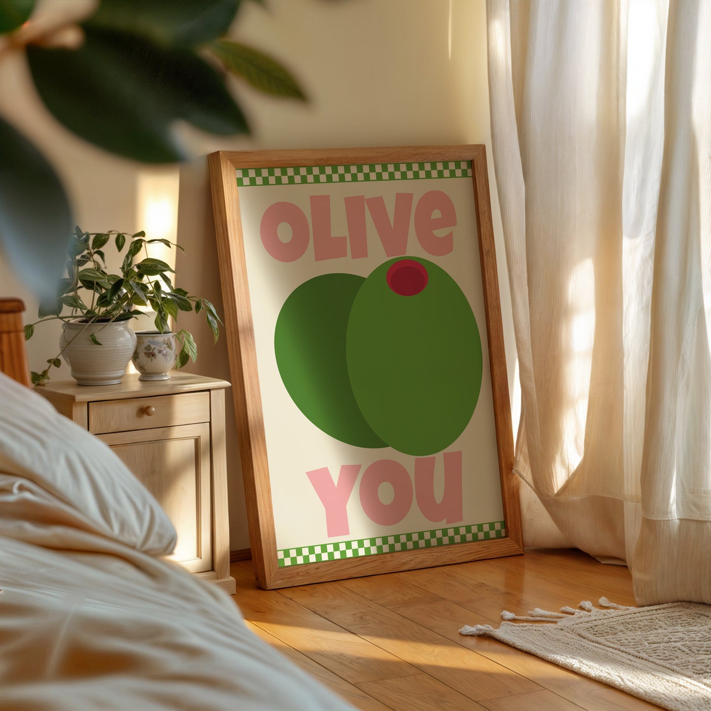 Cute Olive I Love You Print - Digital Print