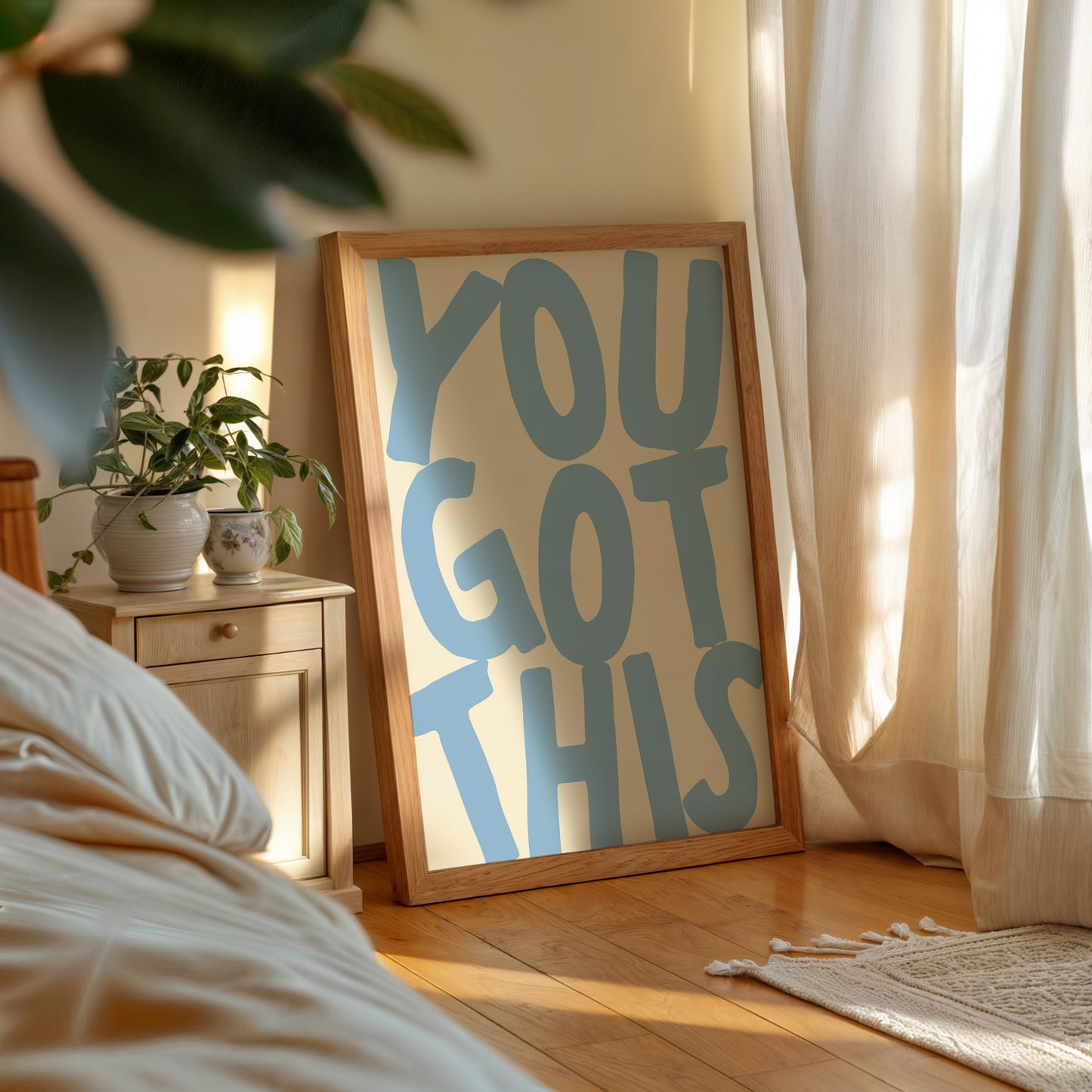 You Got This Blue Positivity Print - Digital Print