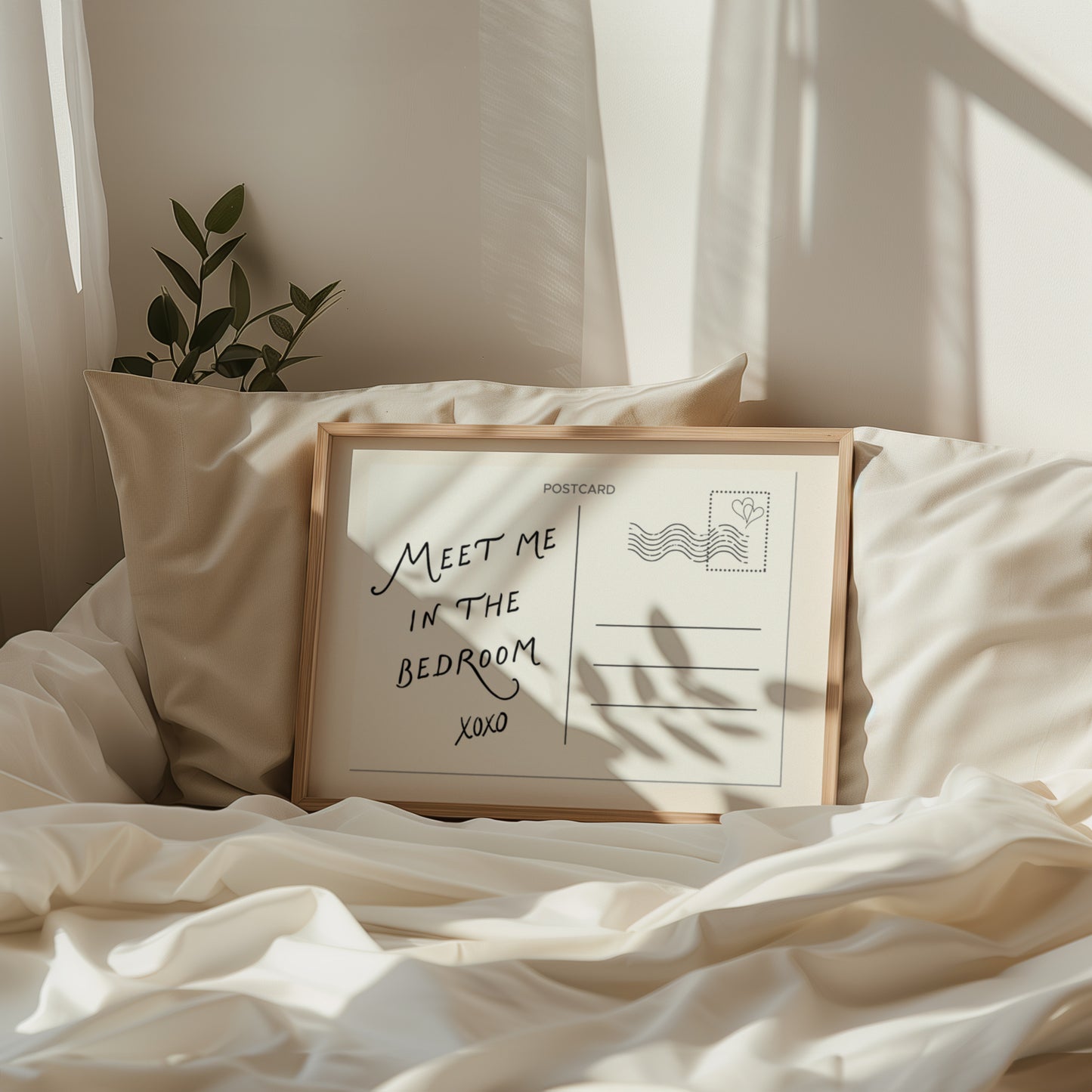 Meet Me In The Bedroom Postcard Art - Digital Print