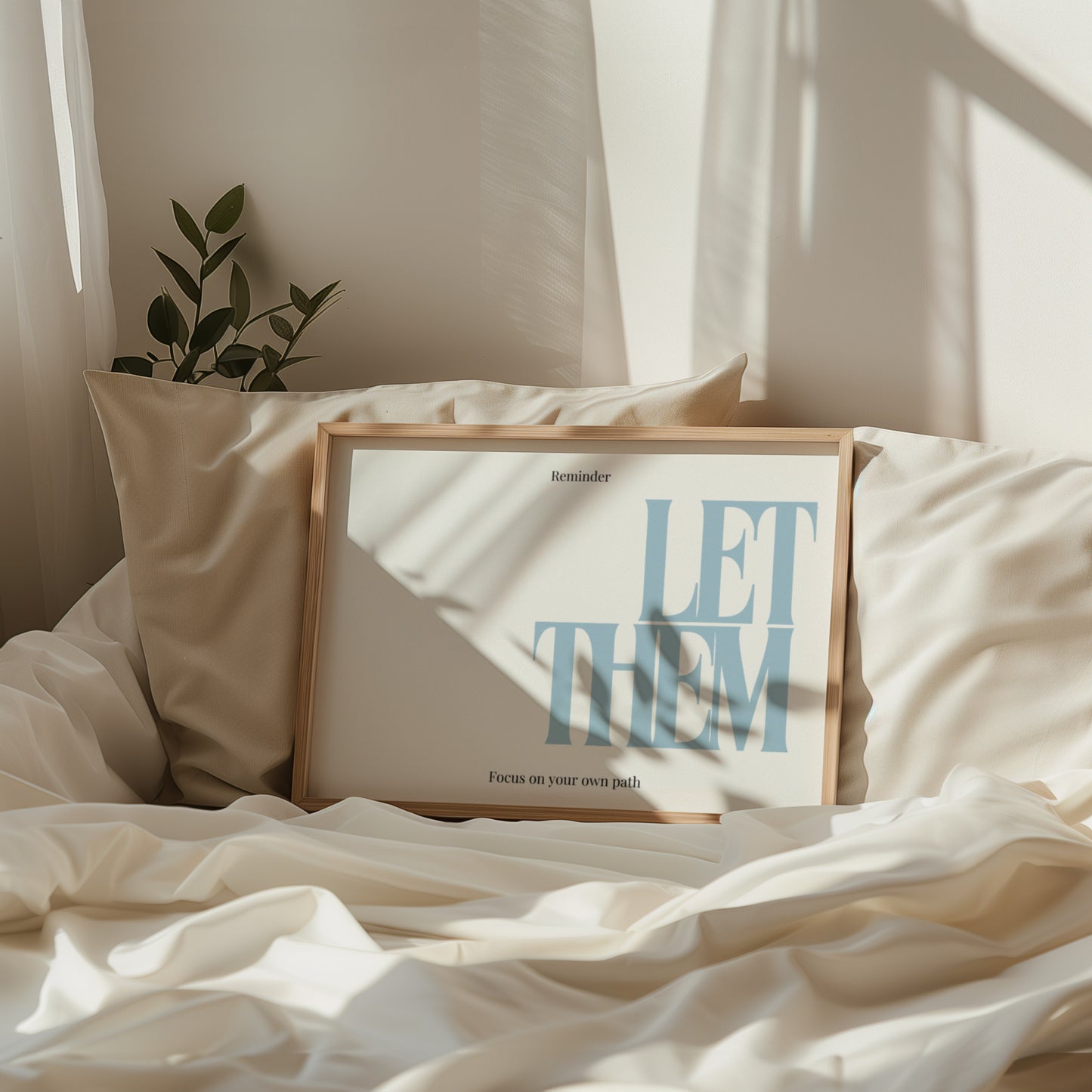 Let Them Empowerment Horizontal Print Blue - Digital Print