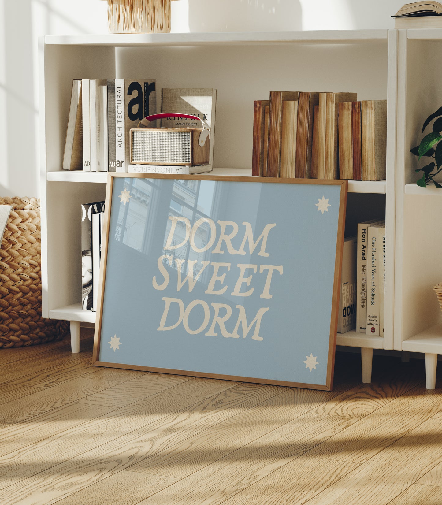 Blue Dorm Sweet Dorm Art Print - Digital Print