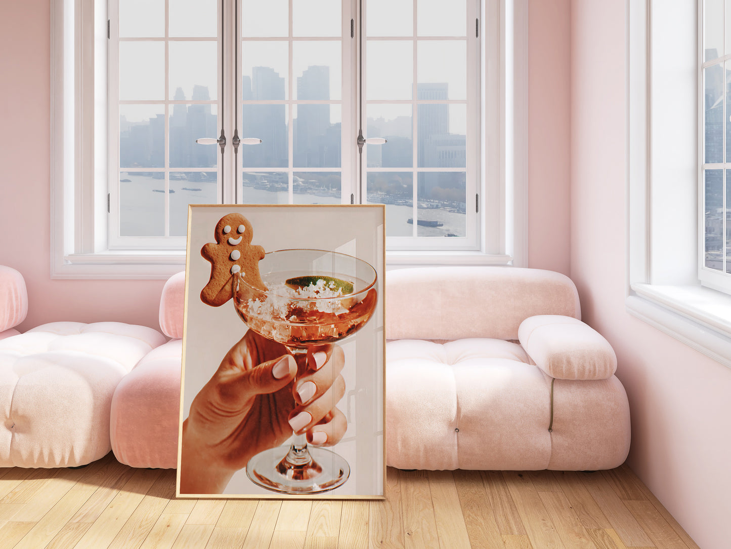 Gingerbread Christmas Cocktail - Digital Print