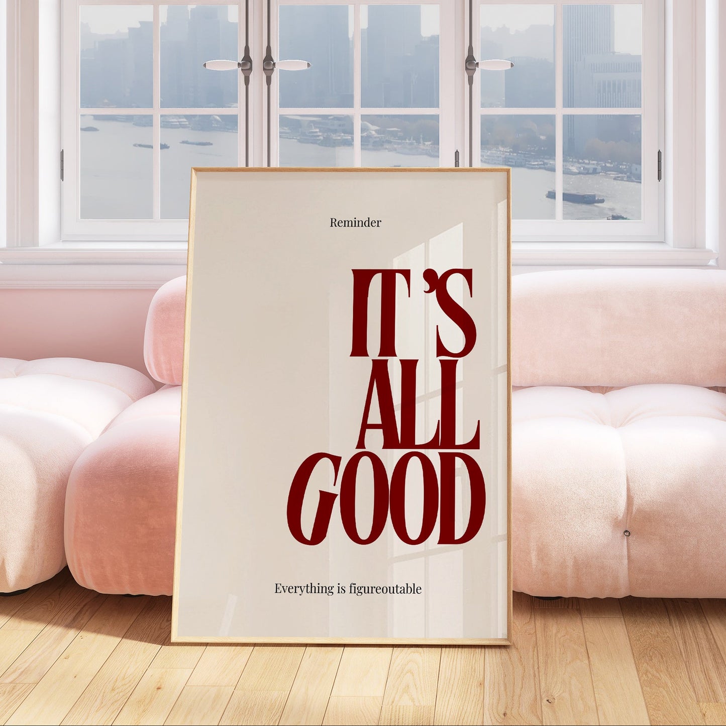 Red It's All Good Print - Digital Print