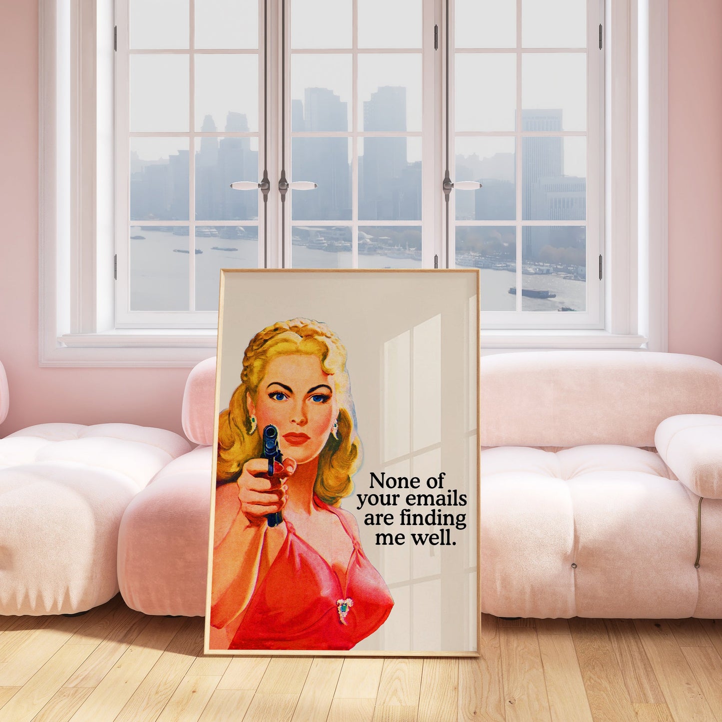 None Of Your Emails Are Finding Me Well Office Art - Digital Print