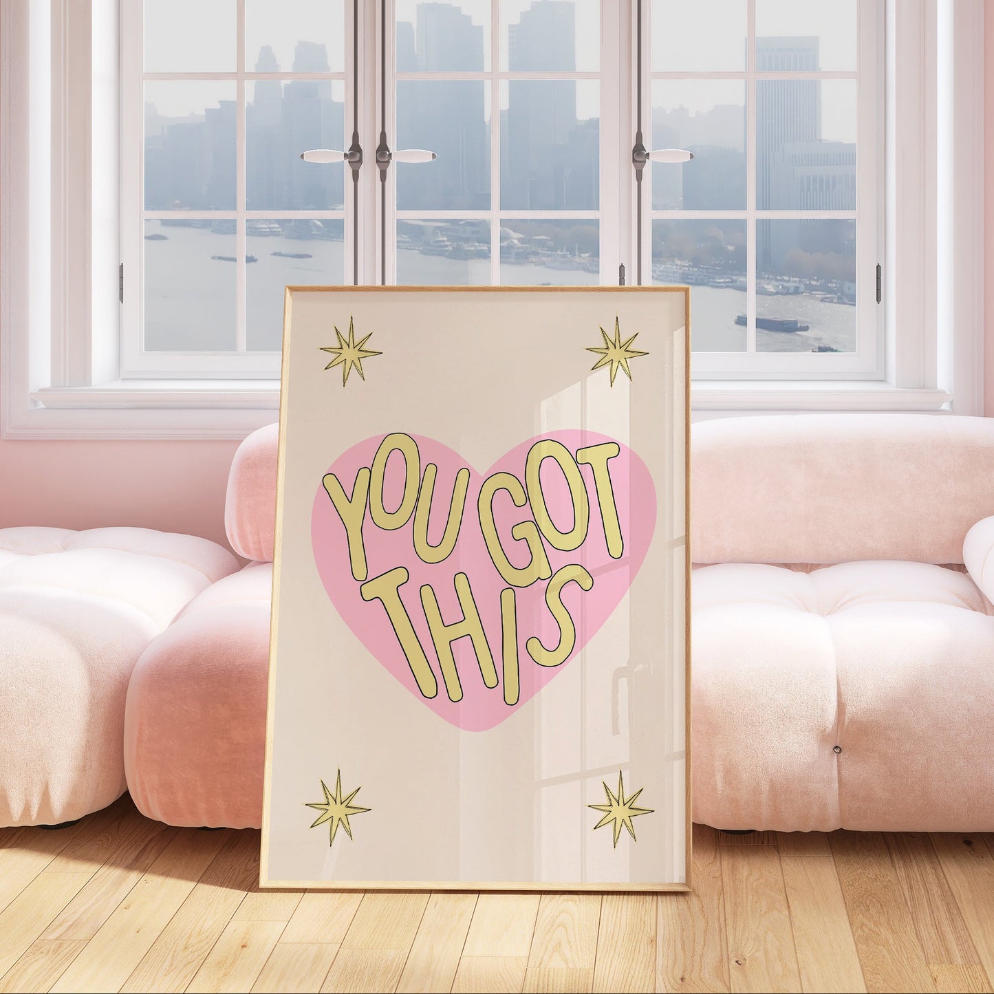 You Got This Striped Heart Print - Digital Print