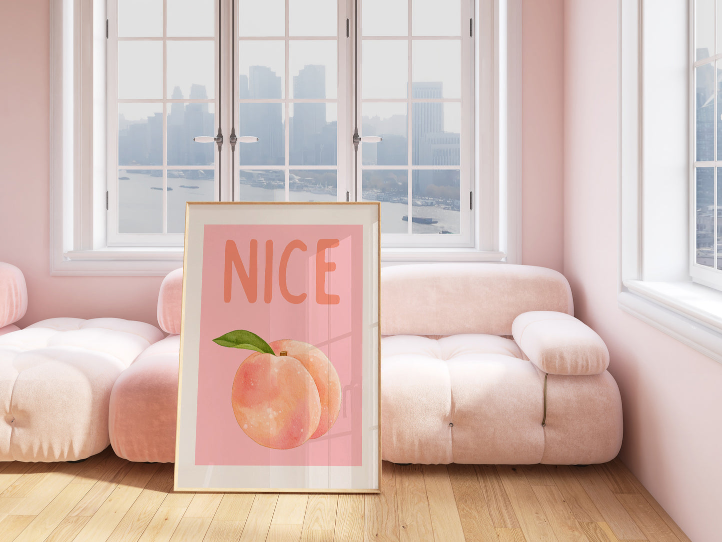 Nice Butt Peach Wall Art - Digital Print