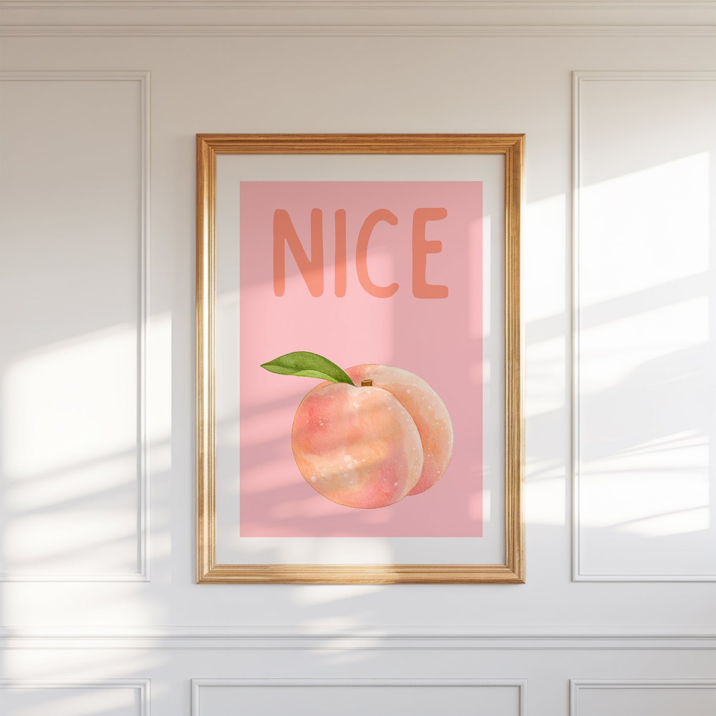 Nice Butt Peach Wall Art - Digital Print
