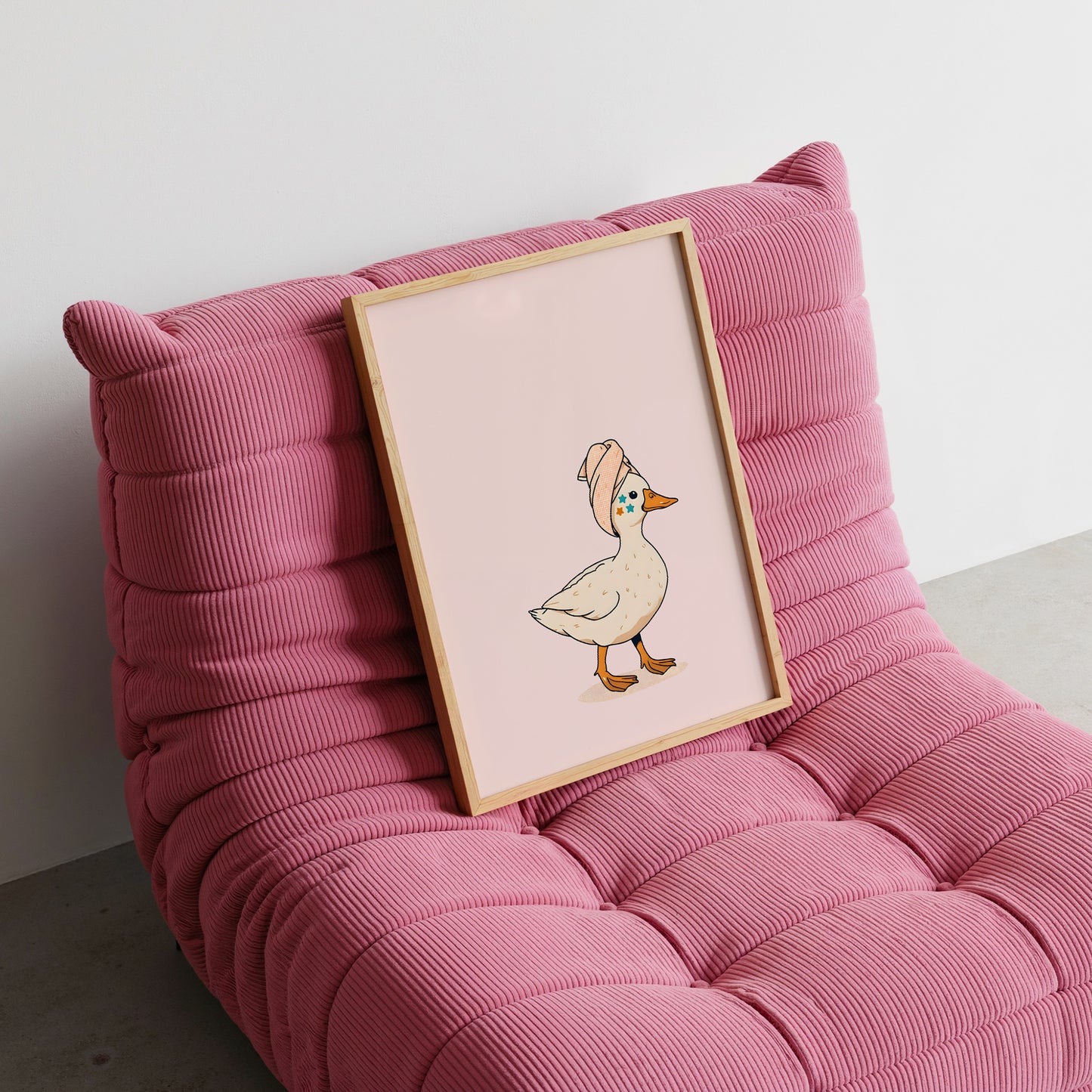 Cute Pimple Patch Duck Print - Digital Print
