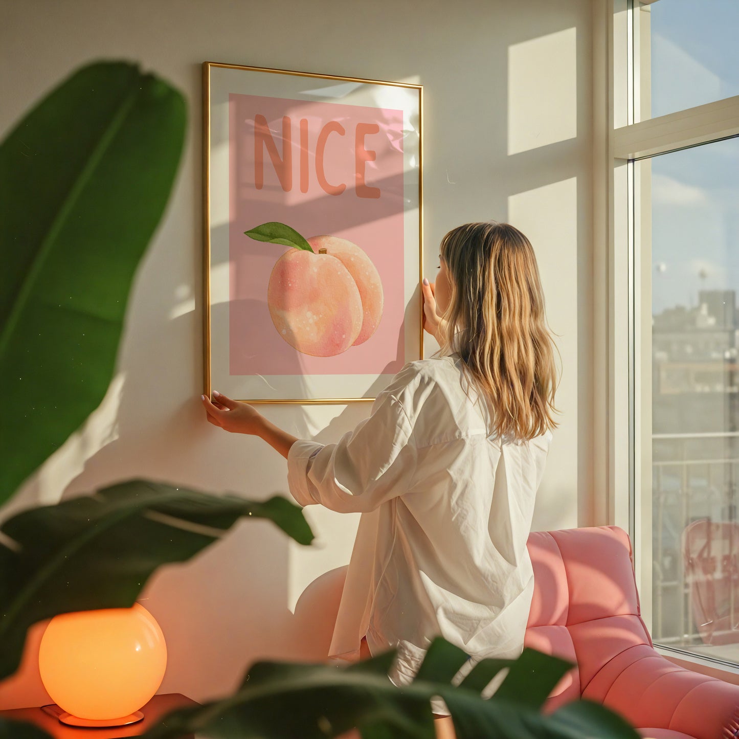 Nice Butt Peach Wall Art - Digital Print