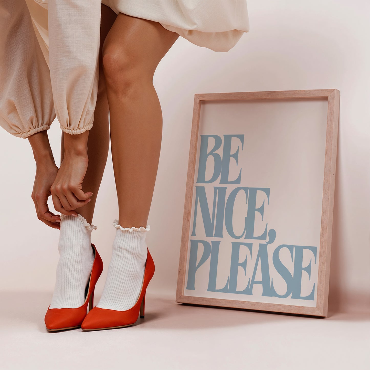 Be Nice, Please Positivity Print - Digital Print