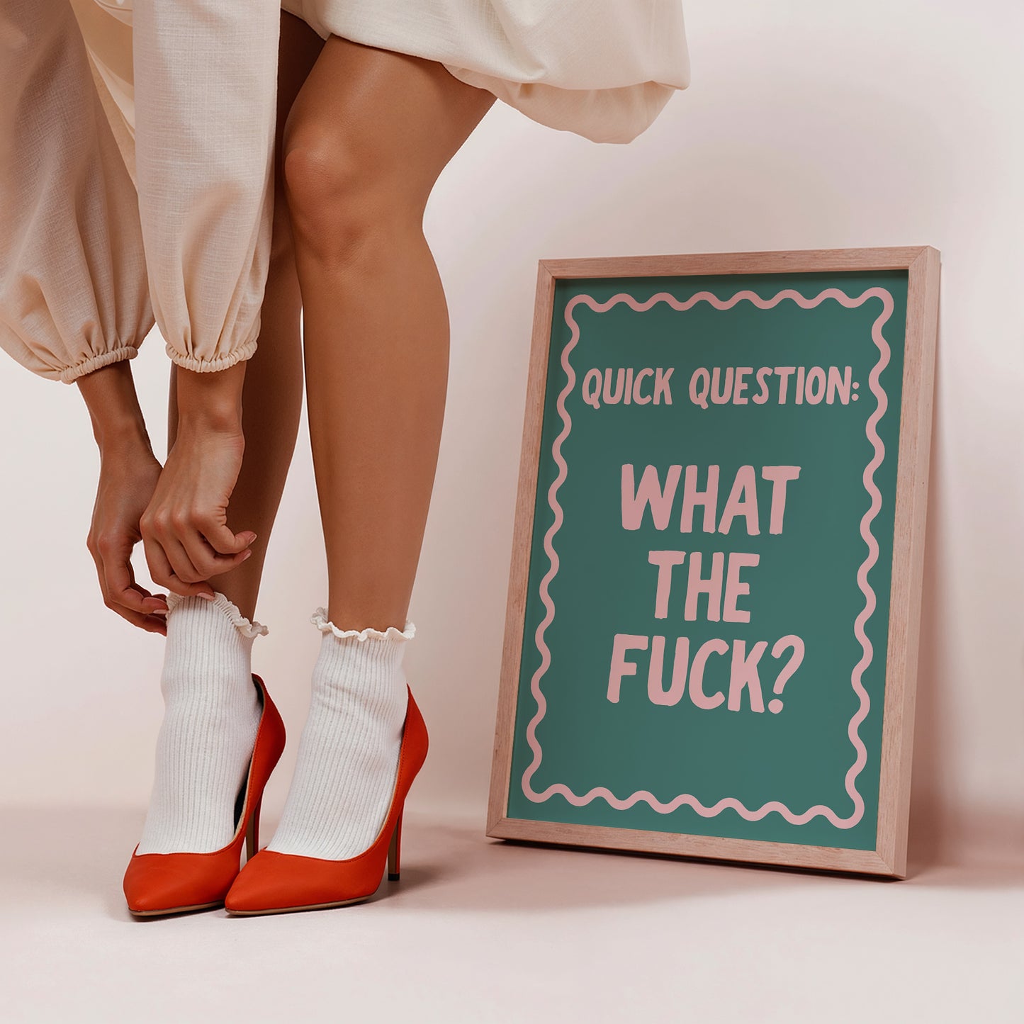 Quick Question - What The Fuck Print - Digital Print
