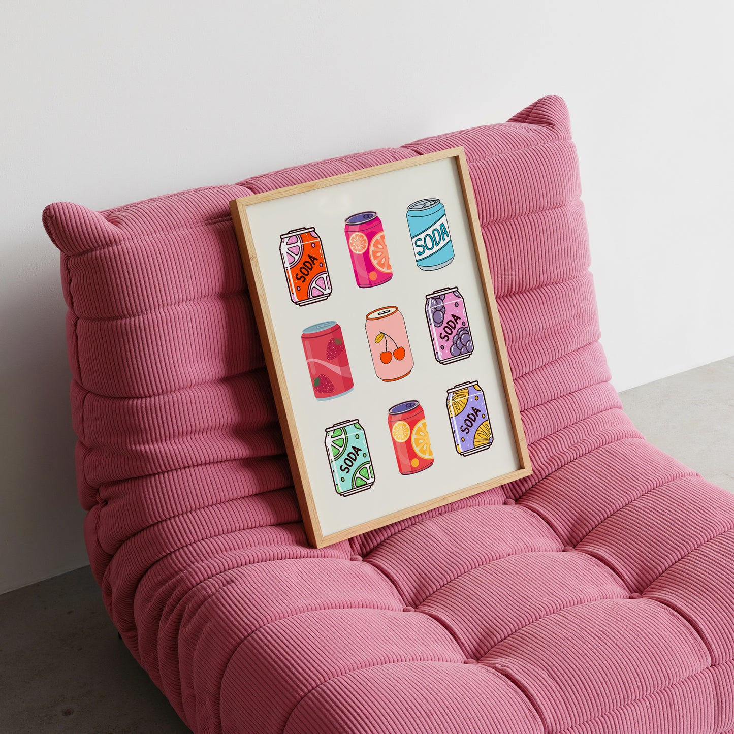 Retro Soda Pop Kitchen Poster- Digital Print