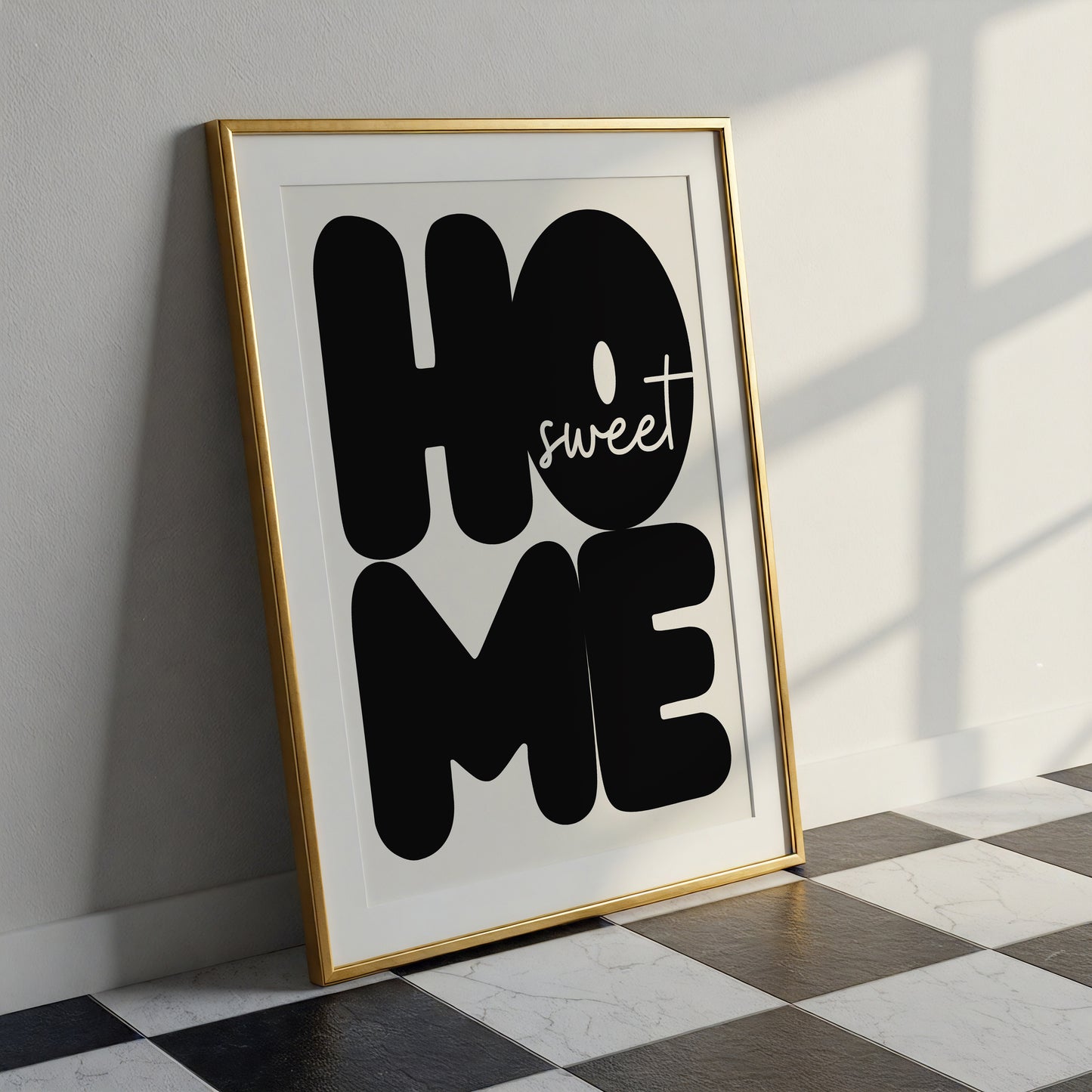 Home Sweet Home Modern Poster - Digital Print