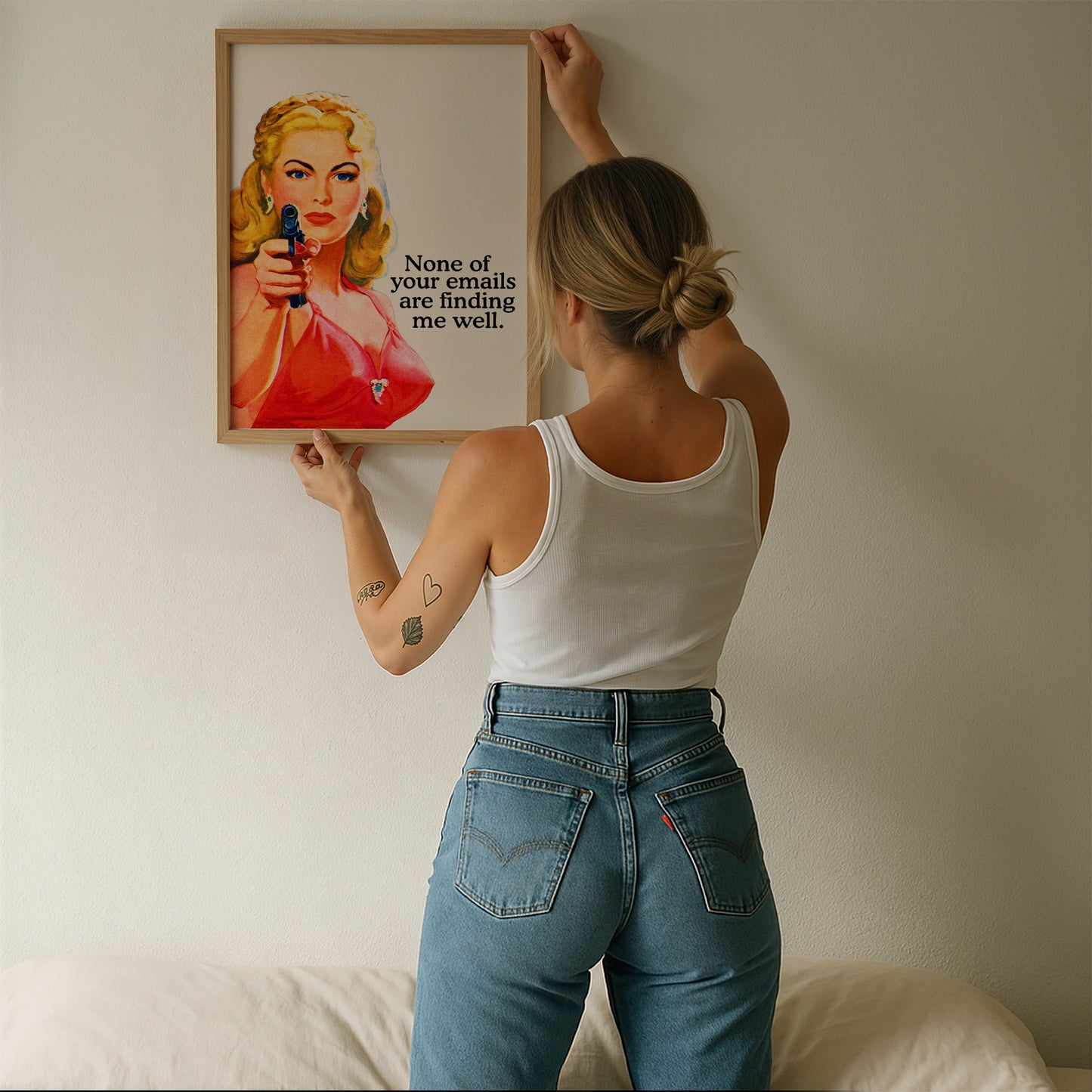 None Of Your Emails Are Finding Me Well Office Art - Digital Print