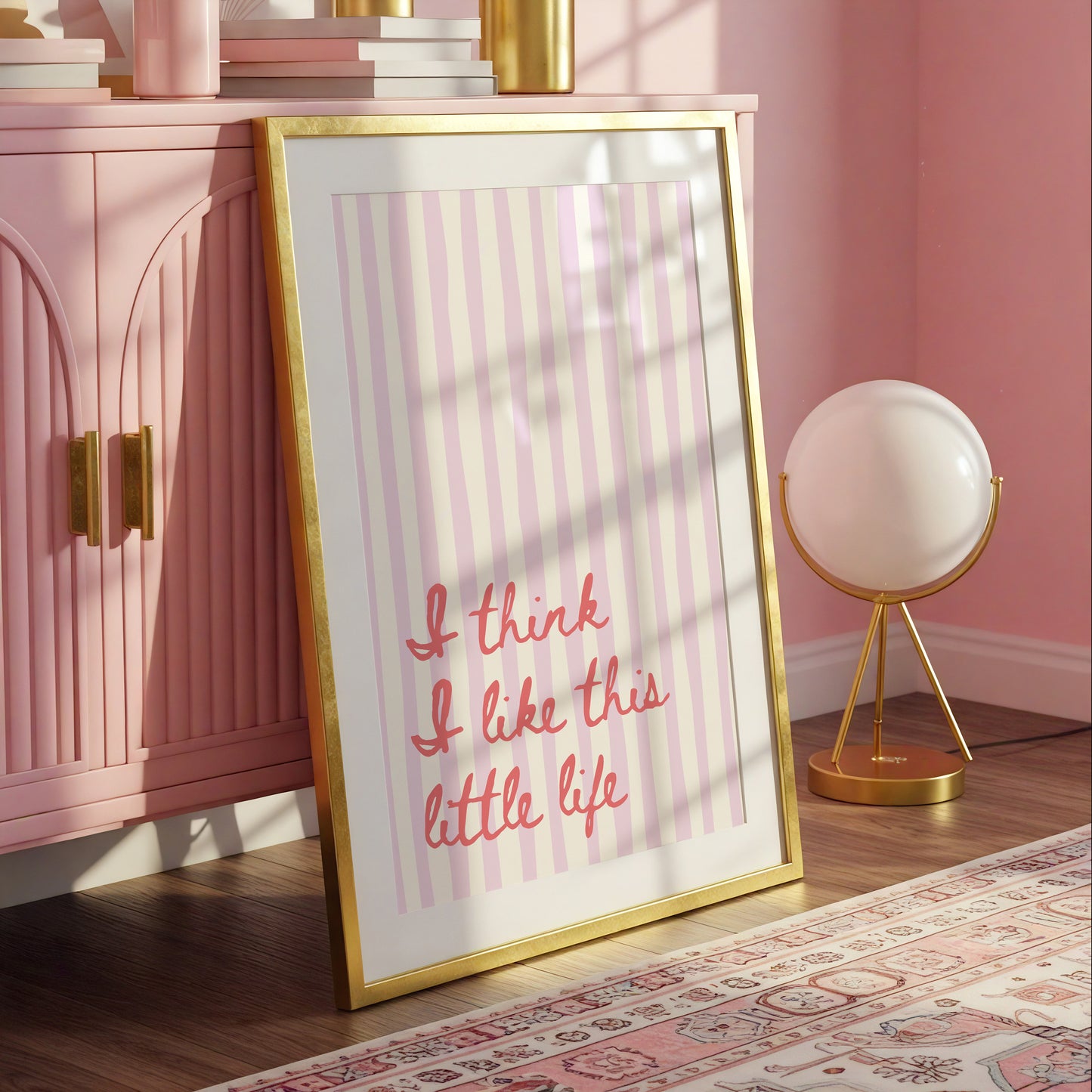 I Think I Like This Little Life Striped Print - Digital Print