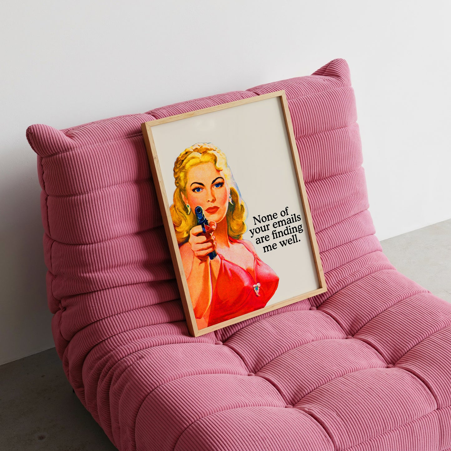 None Of Your Emails Are Finding Me Well Office Art - Digital Print