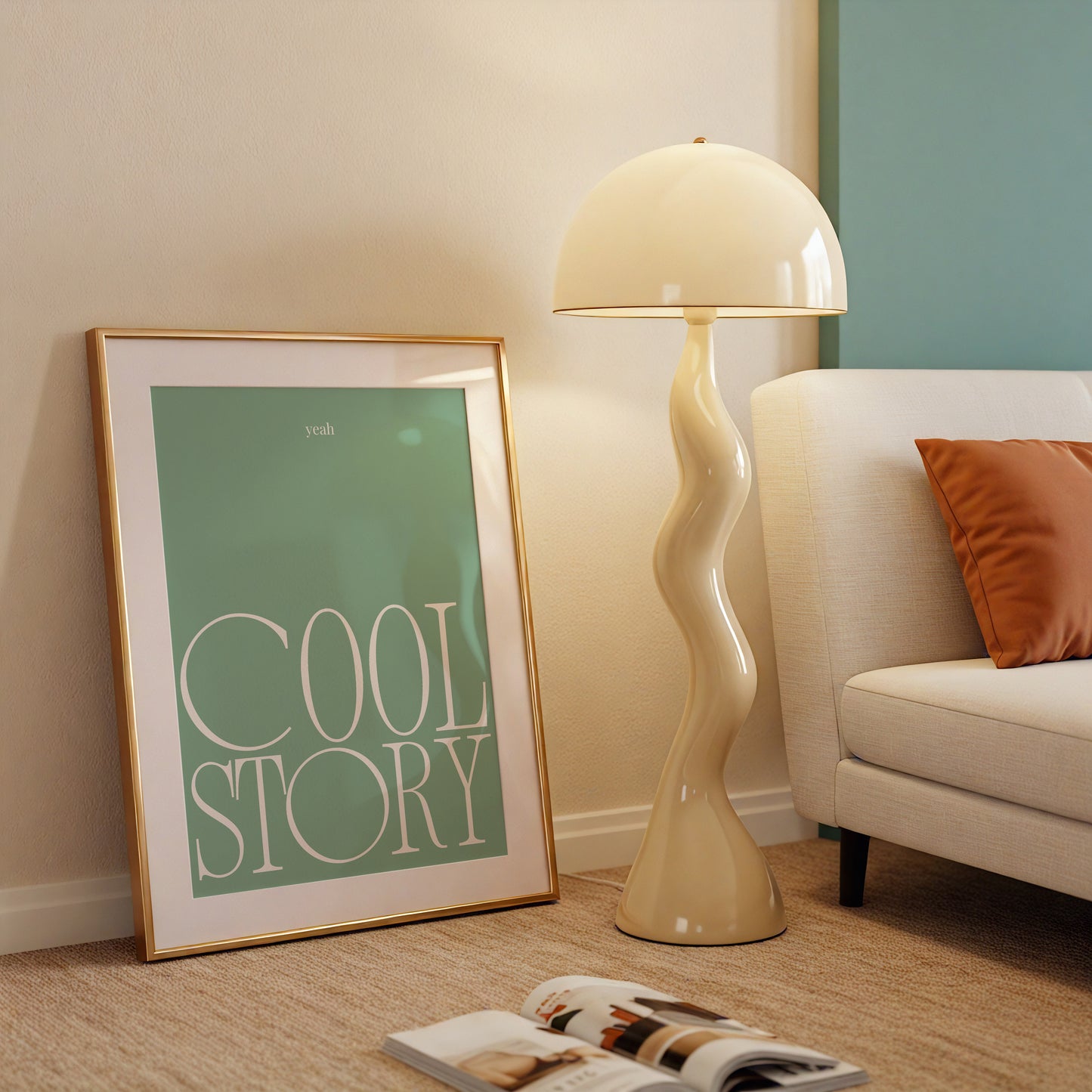 Cool Story Sage Green Minimalist Poster - Digital Print