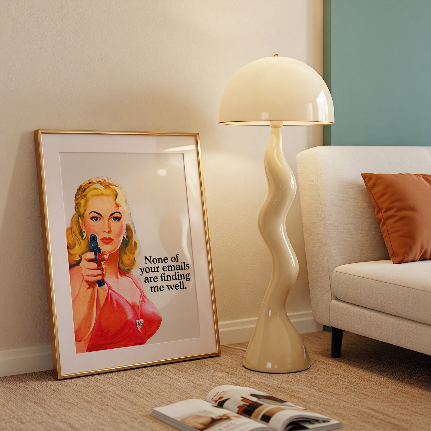 None Of Your Emails Are Finding Me Well Office Art - Digital Print