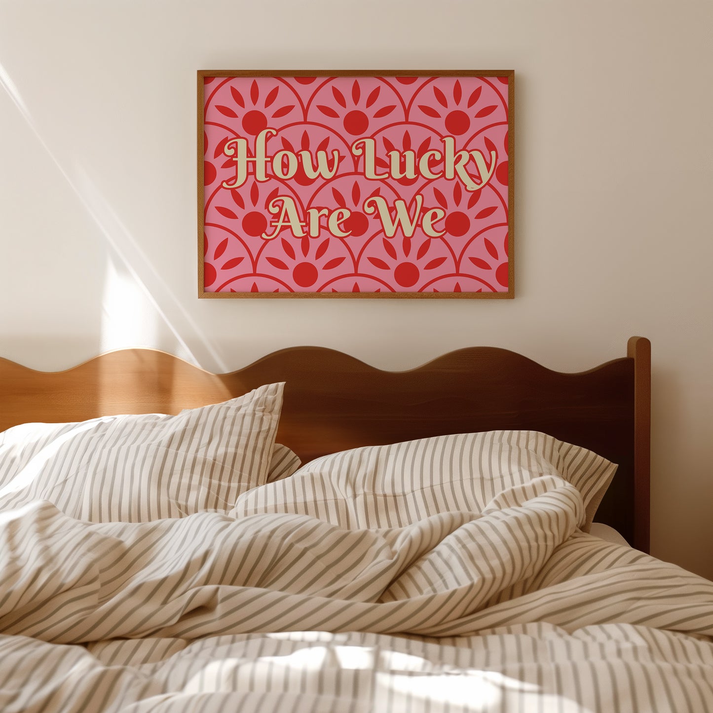 How Lucky Are We Quote Print - Digital Print