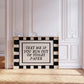 Text Me If You Run Out Of Toilet Paper Checkered Print - Digital Print