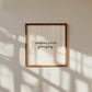 Neutral cream print featuring the handwritten script quote "whatever tickles your fancy."