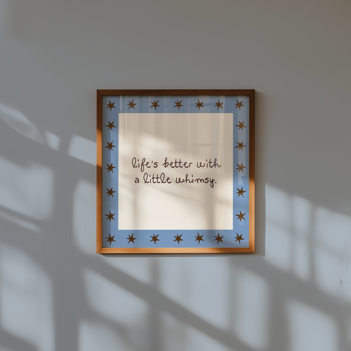 Life's Better With a Little Whimsy | Blue Star Print