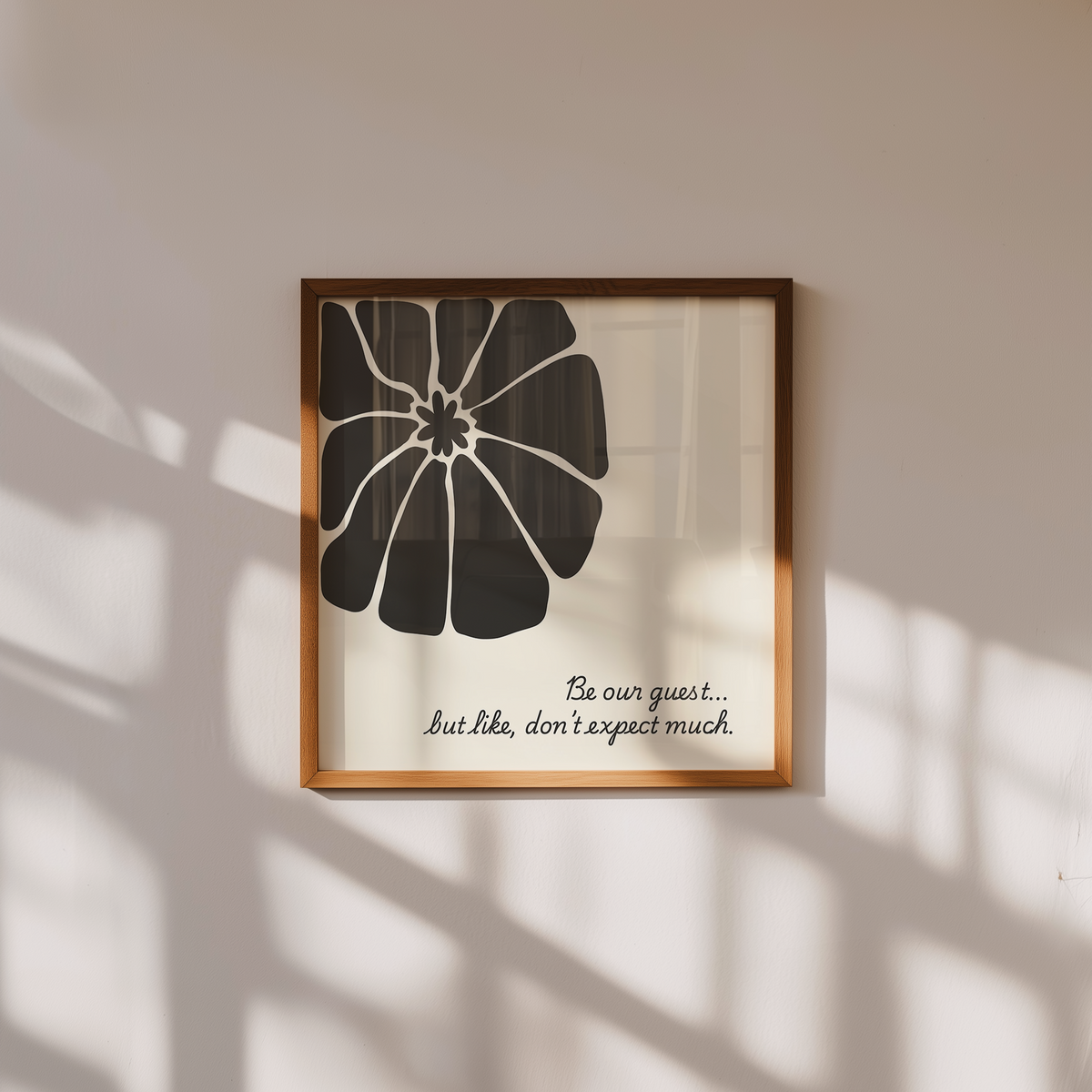 Be Our Guest But Like Print | Neutral Flower